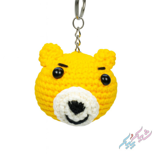 🐻 جاسوئیچی و آویز فانتزی طرح خرس زرد