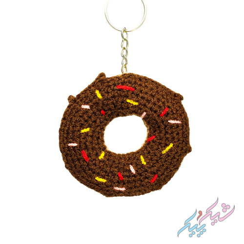 🍩 جاسوئیچی و آویز فانتزی طرح دونات – شیرین، نرم و ترند!