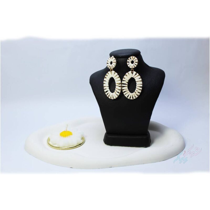 گوشواره دو حلقه ای حصیری - Image 1