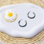 گوشواره حلقه ای استیل - Image 3