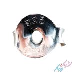 گوشواره میخی تک نگین نقره 925 وارداتی - تصویر 8