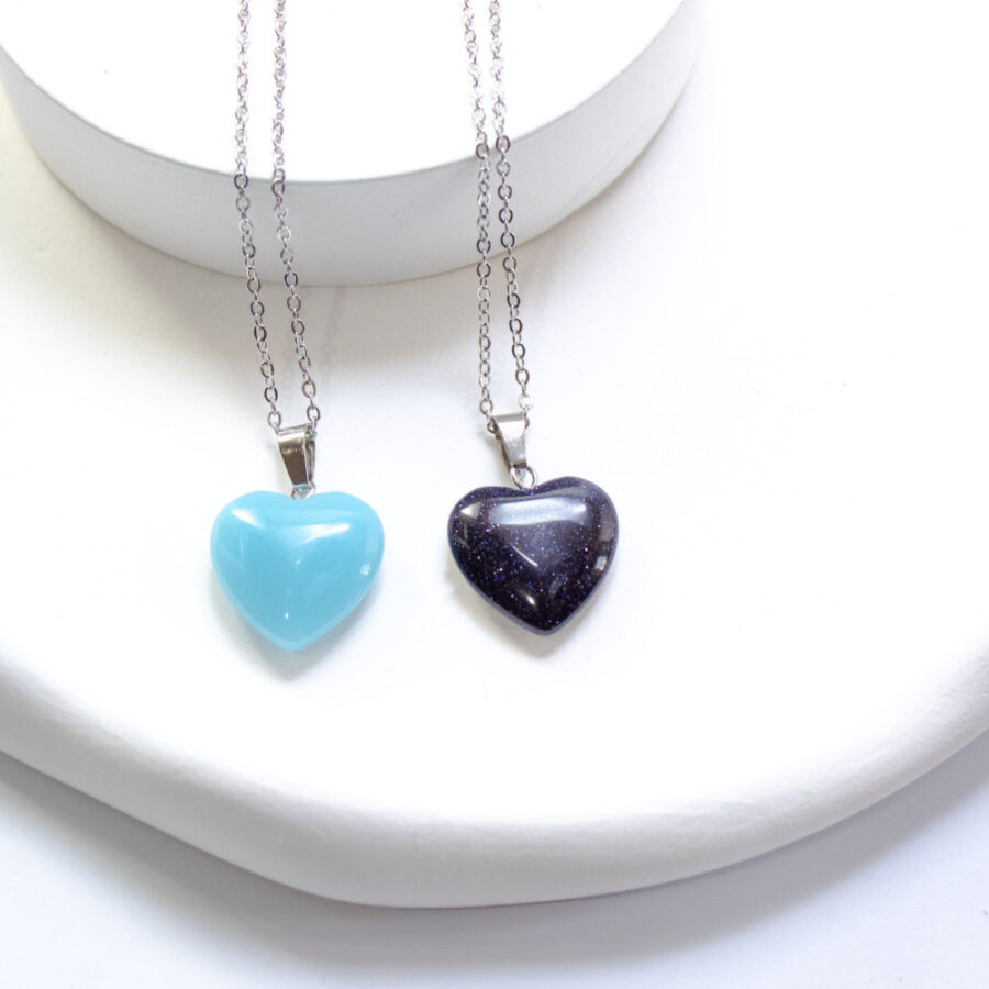 344464ffc979a96ccda3b376bb21bde8.jpg گردنبند استیل قلب سنگی - Image 1