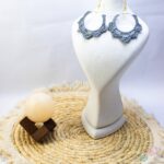 گوشواره قلاب بافی مدل بهارین