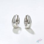 گوشواره حلقه ای نگین دار برند ژوپینگ - Image 2