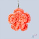 گوشواره قلاب بافی مدل شکوفه بهاری