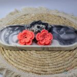 گوشواره قلاب بافی مدل شکوفه بهاری - Image 2