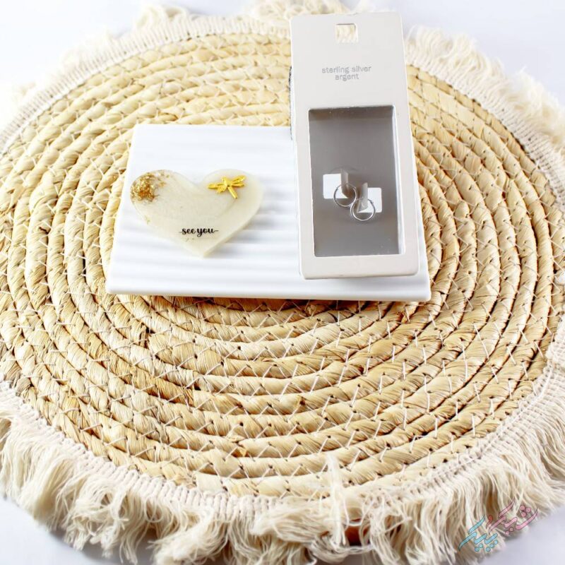 گوشواره حلقه ای نقره - Image 1