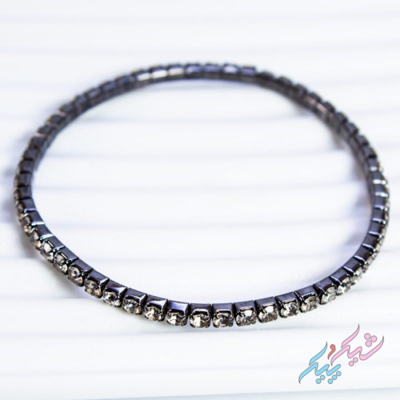 ست دستبند سه‌تایی مشکی با آویز عنکبوت الماسی - تصویر 3