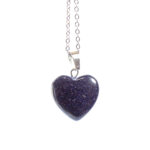 گردنبند استیل قلب سنگی