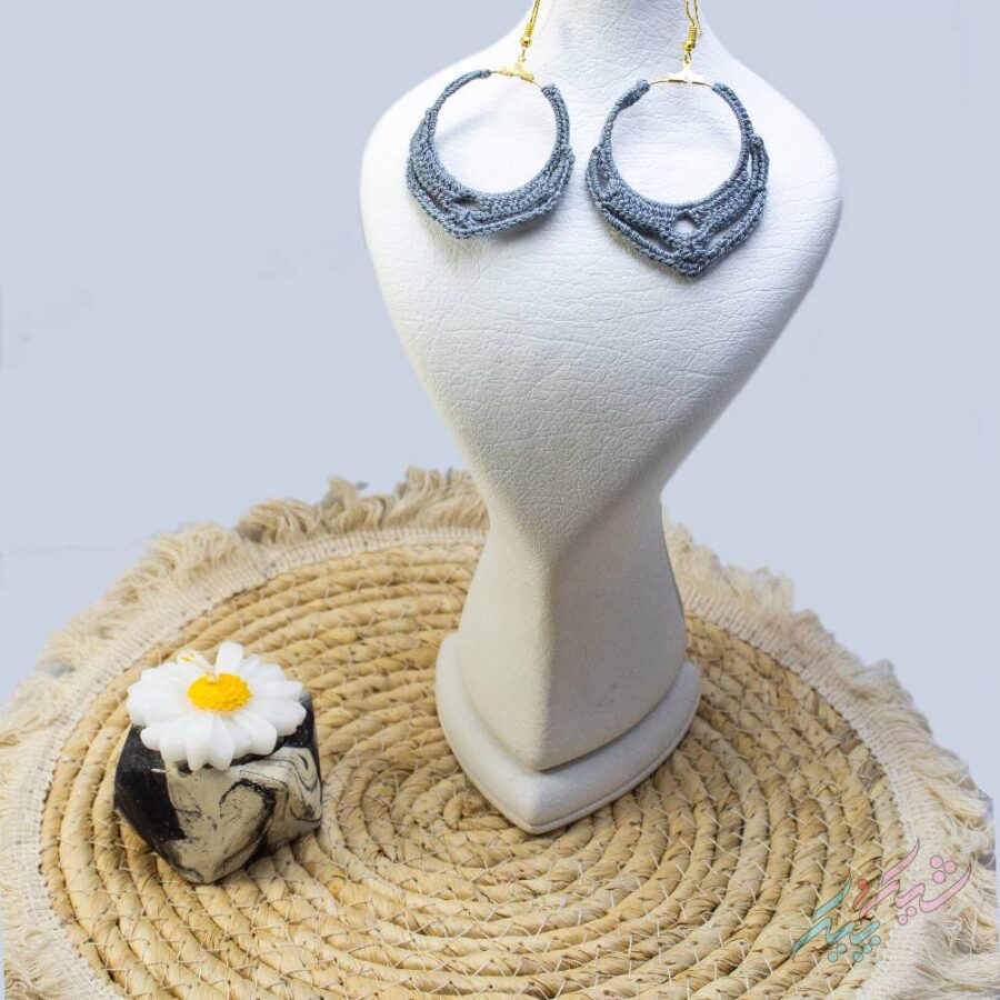 62362265b4b86600828c8182d108c625.jpg گوشواره قلاب بافی مدل کهکشانی - تصویر 1
