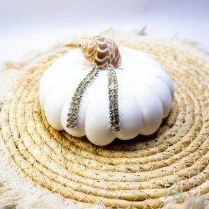 گوشواره فول نگین مدل کریستالی