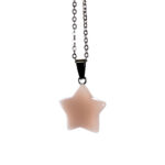 گردنبند استیل ستاره سنگی