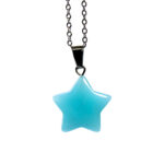 گردنبند استیل ستاره سنگی