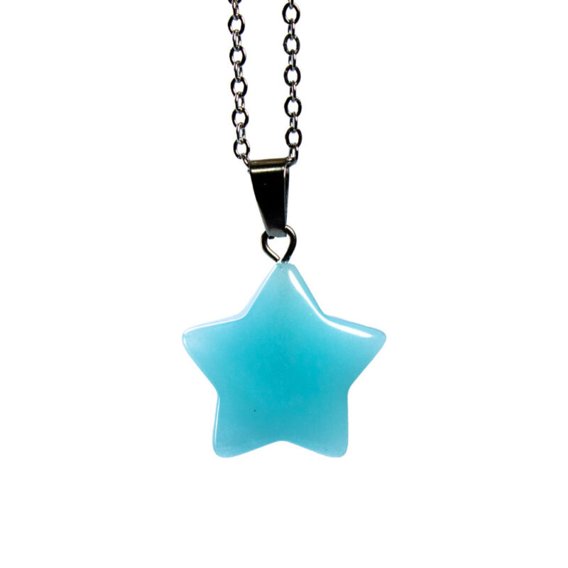 گردنبند استیل ستاره سنگی