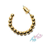 پک دوتایی گوشواره حلقه‌ای طلایی | خورشیدی - Image 2