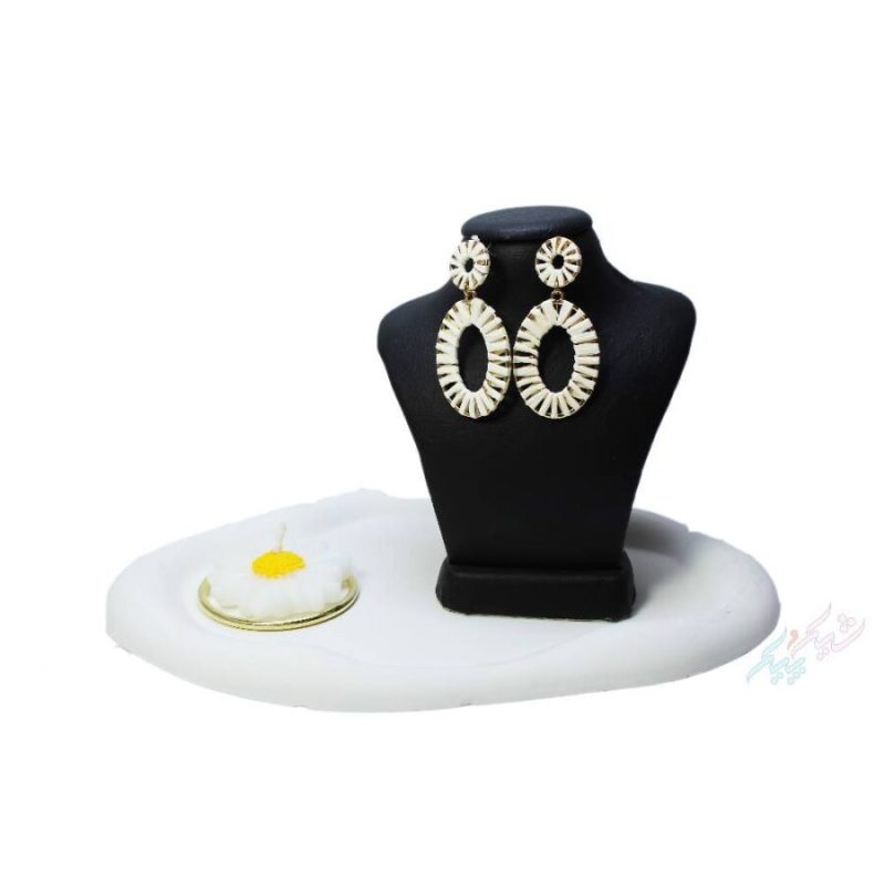 گوشواره دو حلقه ای حصیری - تصویر 2
