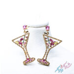 گوشواره میخی طرح جام درخشان - Image 3