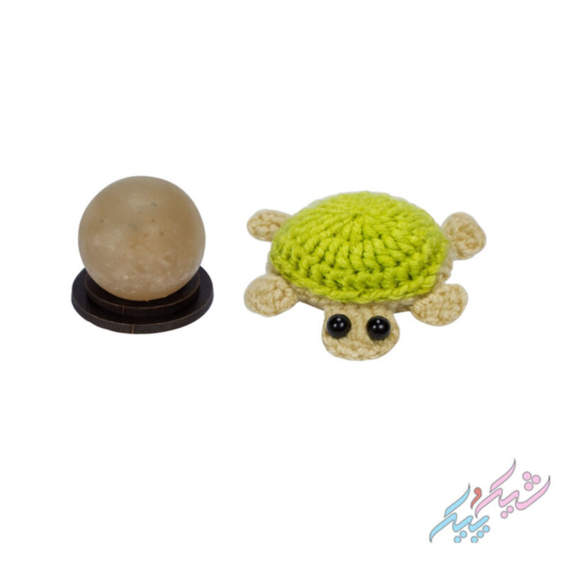 🐢 جاسوئیچی و آویز لاکپشت بافتنی رنگ سبز - Image 2