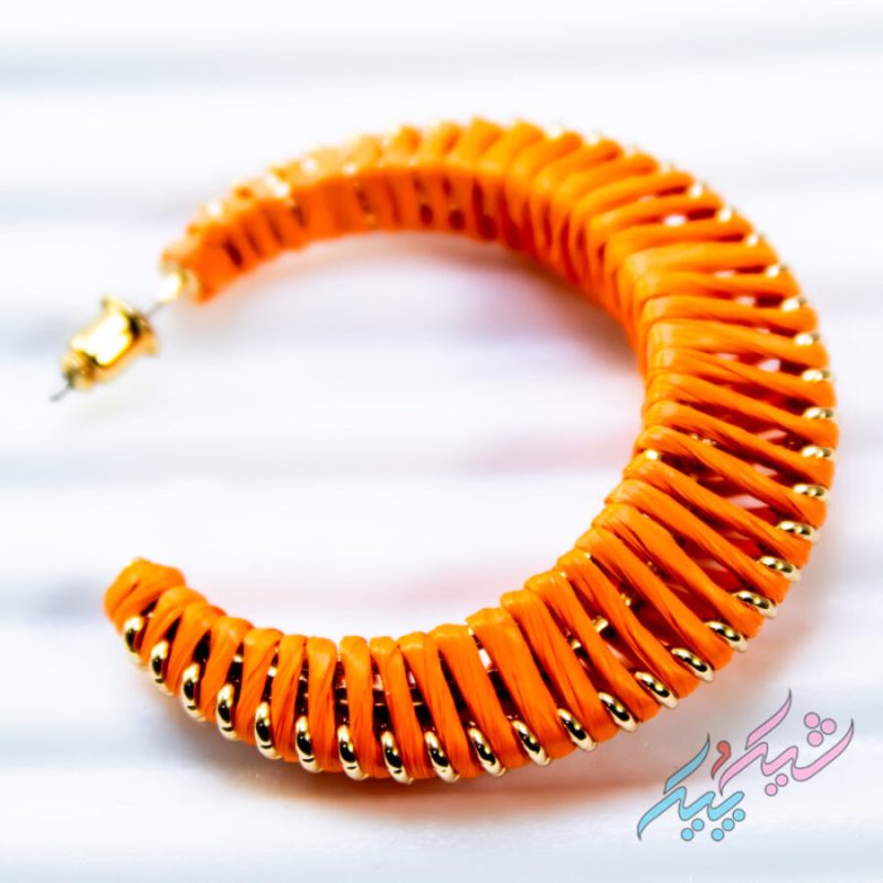 گوشواره هلالی مدل حصیری تابستانی - تصویر 3