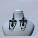 گوشواره دارک صلیبی نگین دار - Image 2