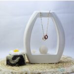 گردنبند دو حلقه ای نگین دار