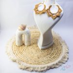 گوشواره قلاب بافی مدل بهارین - تصویر 3
