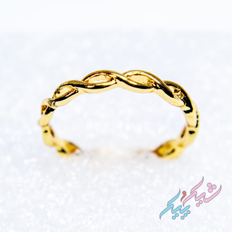 پک ۴ تایی انگشتر طلایی برند I Am سایز M زیرکونیا | روکش طلا - GOLD PLATED - تصویر 4