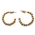 پک دوتایی گوشواره حلقه‌ای طلایی | خورشیدی - Image 3