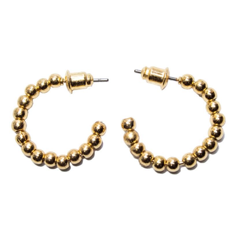 پک دوتایی گوشواره حلقه‌ای طلایی | خورشیدی - Image 3