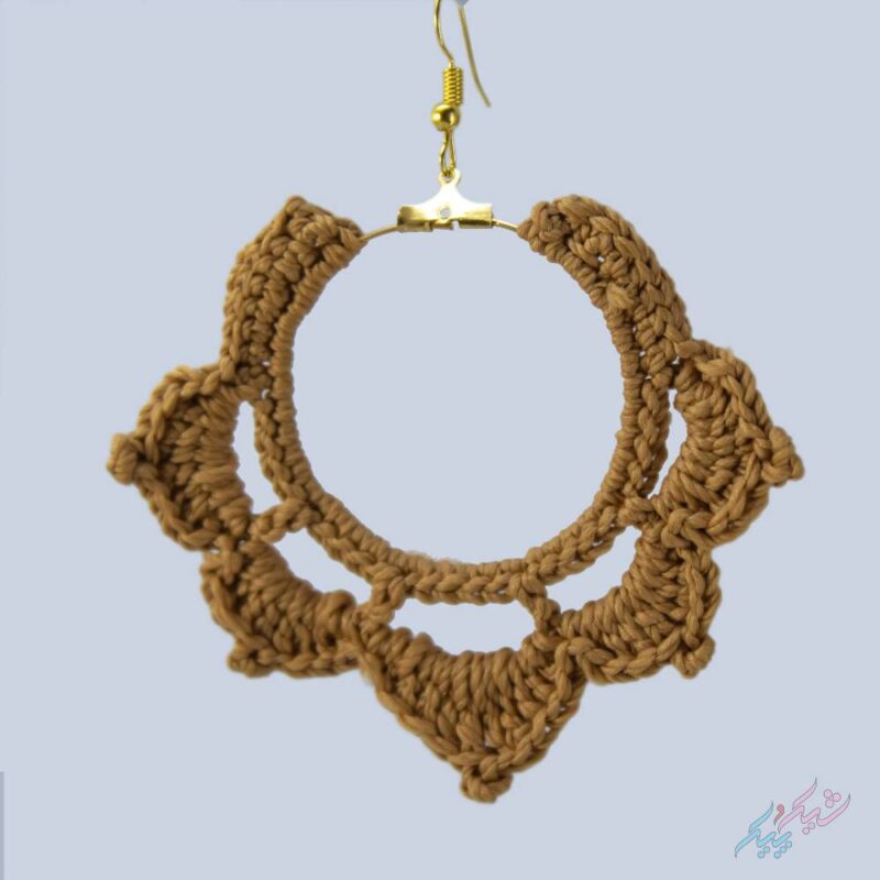 گوشواره قلاب بافی مدل بهارین - Image 4