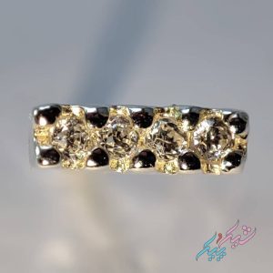 گوشواره میخی فول نگین نقره 925 وارداتی