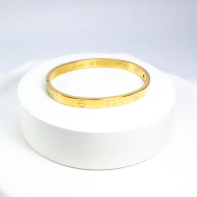 دستبند بنگل بدل برند Cartier با حک مشخصات