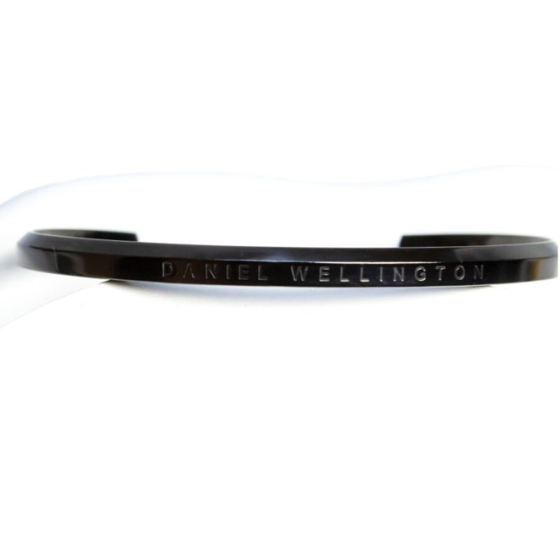 دستبند بنگل دنیل ولینگتون ( DANIEL WELLINGTON ) مشکی با حک - تصویر 3