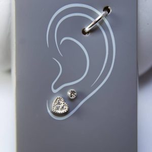 پیرسینگ پک سه عددی نقره 925 وارداتی با بهترین کیفیت