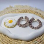 گوشواره قلاب بافی مدل مهسان