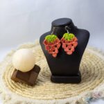 گوشواره قلاب بافی مدل توت فرنگی - Image 2