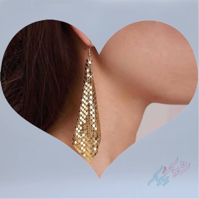 گوشواره دیسکو طلایی - تصویر 3
