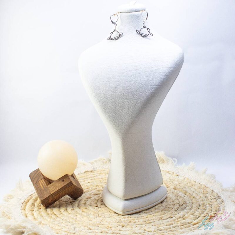 گوشواره استیل طرح سیاره زحل - Image 1