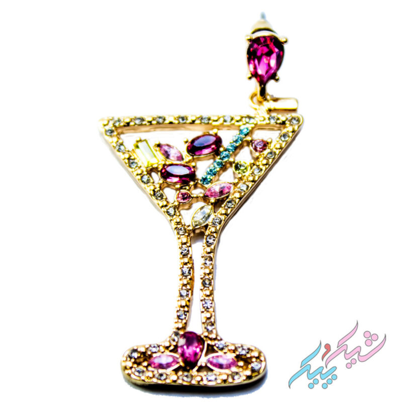 گوشواره میخی طرح جام درخشان - Image 4