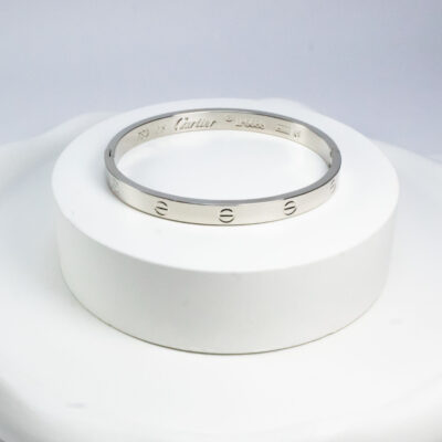 دستبند بنگل بدل برند Cartier با حک مشخصات