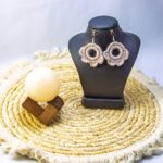 گوشواره قلاب بافی مدل مه گل - Image 2