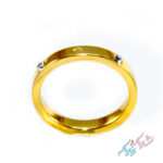 انگشتر حلقه ای نگین دار طلایی - Image 6