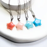 گردنبند استیل ستاره سنگی