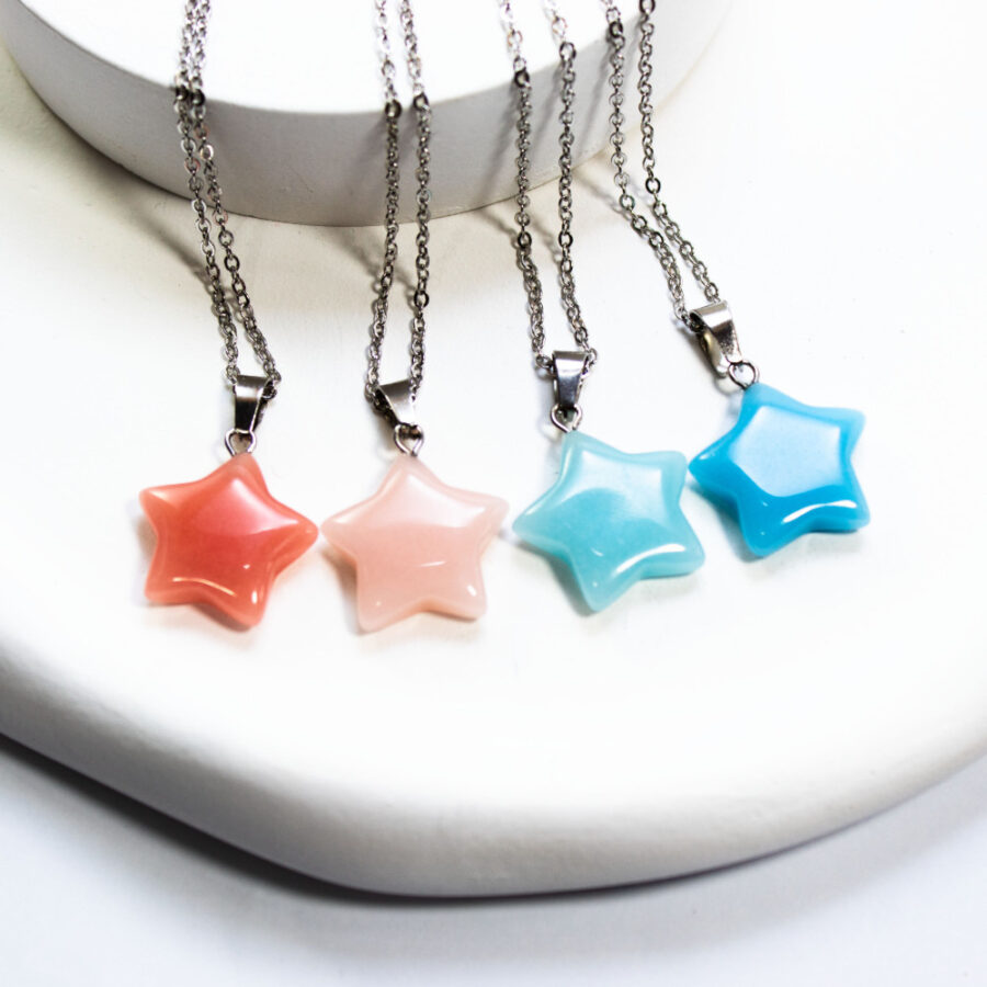 e1a9e97335f37fb2497881b864e0de60.jpg گردنبند استیل ستاره سنگی - Image 1