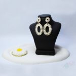 گوشواره دو حلقه ای حصیری - Image 3