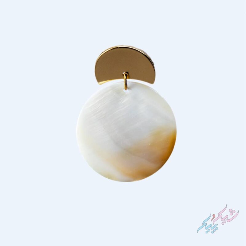 گوشواره دایره صدفی بزرگ - Image 2