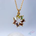گردنبند جواهری مدل رنگین کمان - Image 2