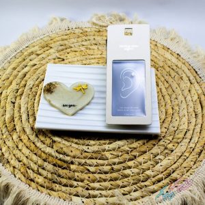 پیرسینگ گوش تک نگین نقره 925 وارداتی