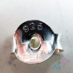 گوشواره میخی تک نگین نقره 925 وارداتی - تصویر 7