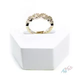 انگشتر فری سایز با طراحی اینفینیتی و سنگ‌های درخشان